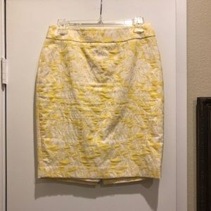Ann Taylor Yellow Skirt